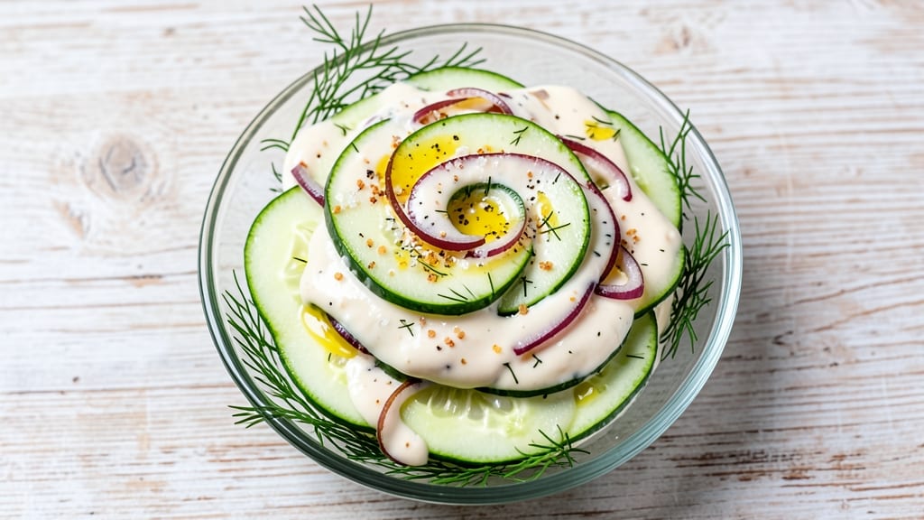 Creamy Cucumber Salad Recipe With Miracle Whip: Refreshing Crunch and Cool Creaminess