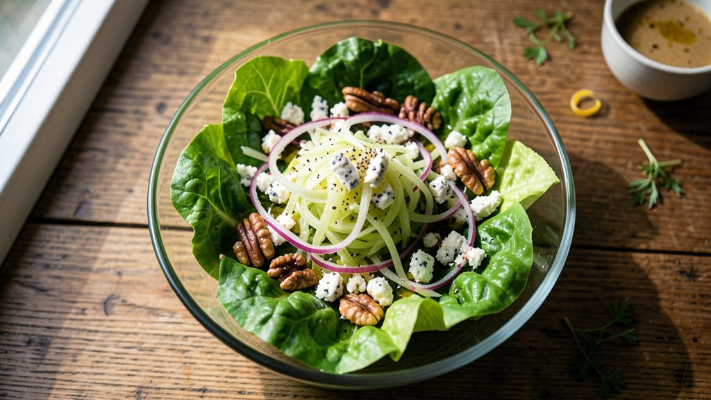Asheville-Style Salad Recipe: Smoky Blue Cheese and Crisp Celery Crown Crunch