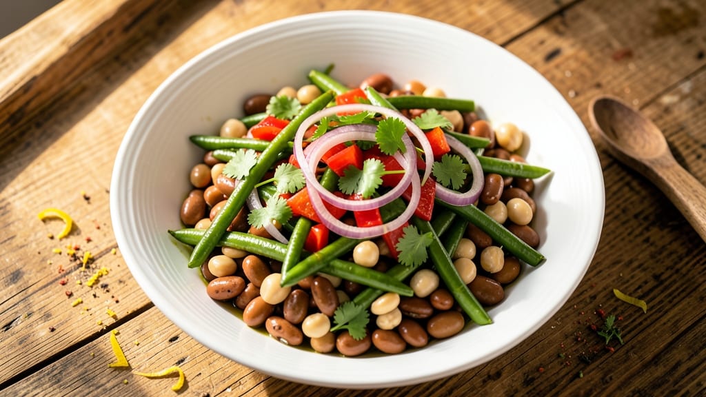 Three Bean Salad Recipe Using Canned Beans: Pantry-Friendly Crunch in 10 Minutes