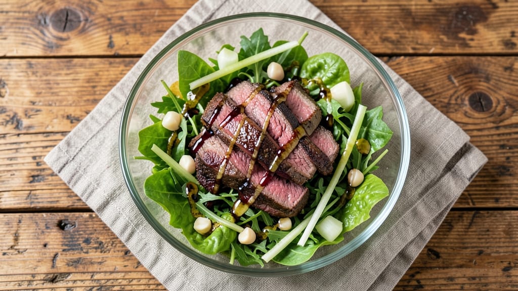 Cafe Rio Steak Salad Recipe: Smoky Grilled Flank Steak Over Crisp Celery Crowns