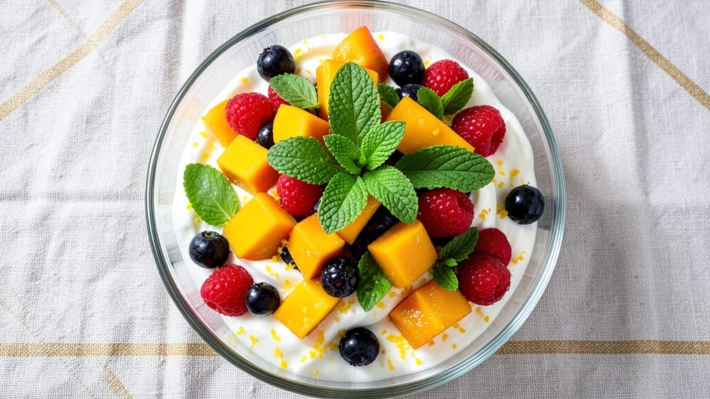 Cafe Zupas Mango Berry Salad Recipe: Tropical Fruit Crunch With Citrus Kiss