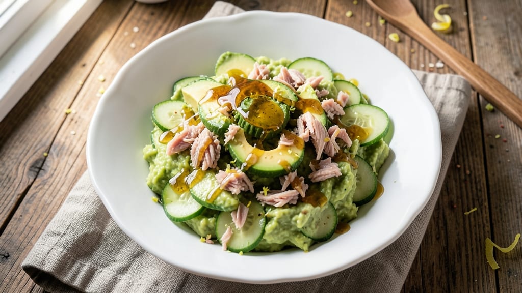 Avocado Cucumber Tuna Salad Recipe: Zesty Lime Dressing Brightens Every Bite