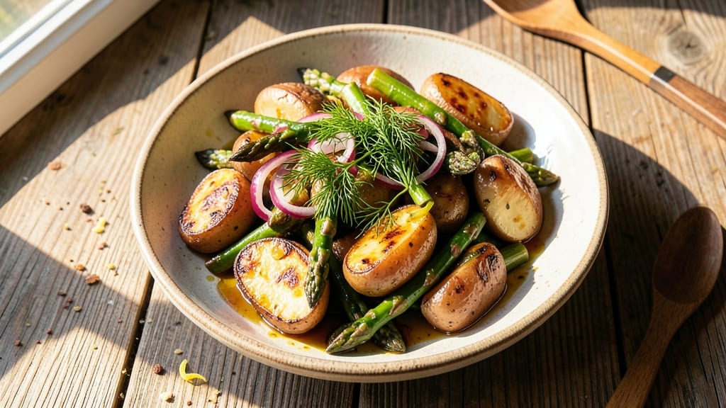 Asparagus and Potato Salad Recipe: Springtime Crunch With Herbed Vinaigrette