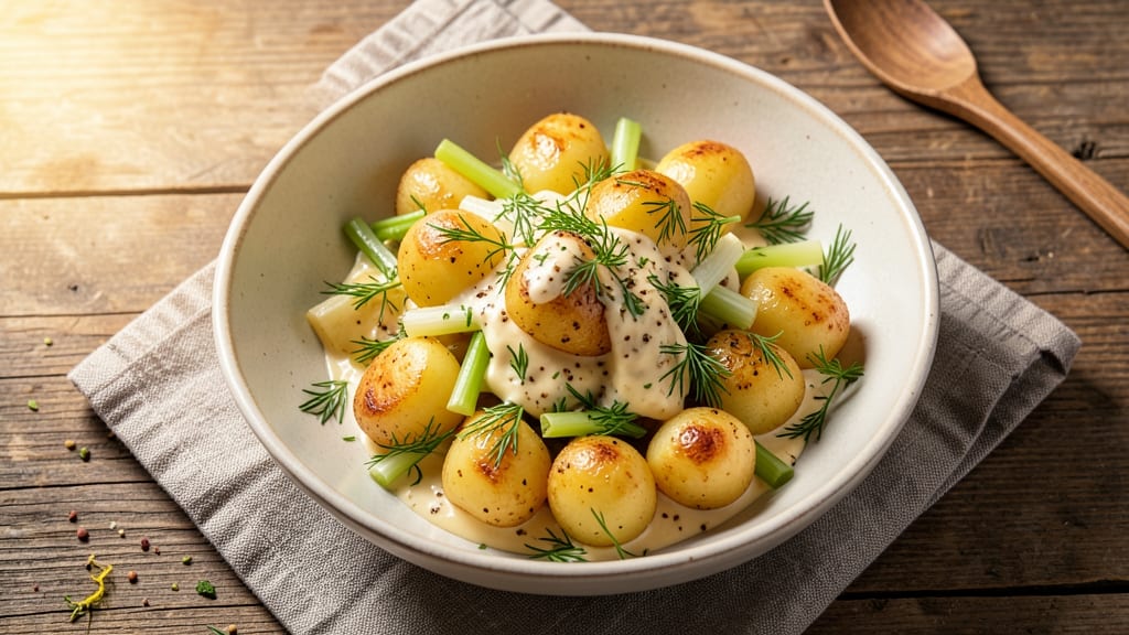 Traditional Potato Salad No Egg Recipe: Mayo-Free Herb and Mustard Zing