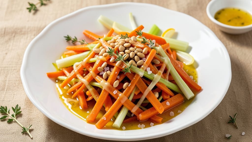 Brenda Gantt's Carrot Salad Recipe: Sweet-Tangy Celery Crowns Over Creamy Herb Dressing