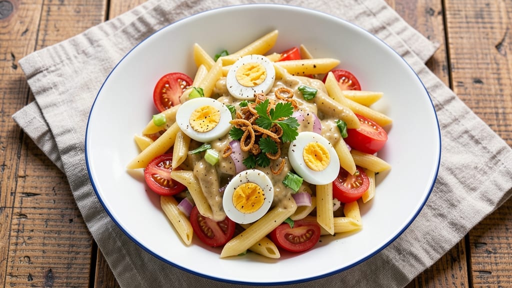 Pasta Salad Recipe with Hard Boiled Eggs: Picnic-Proof Crunch and Creamy Balance